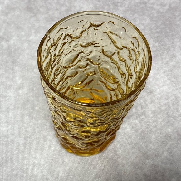 Anchor Hocking Milano 12oz Tumbler Honey Gold Mid Century Modern - Picture 4 of 6